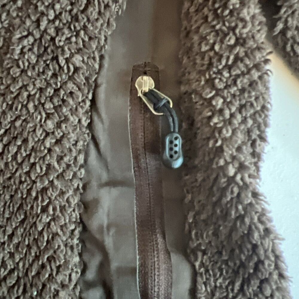 Patagonia Jacket Womens Small Brown Black Fleece Polartec Zip Performance Coat - Picture 9 of 11